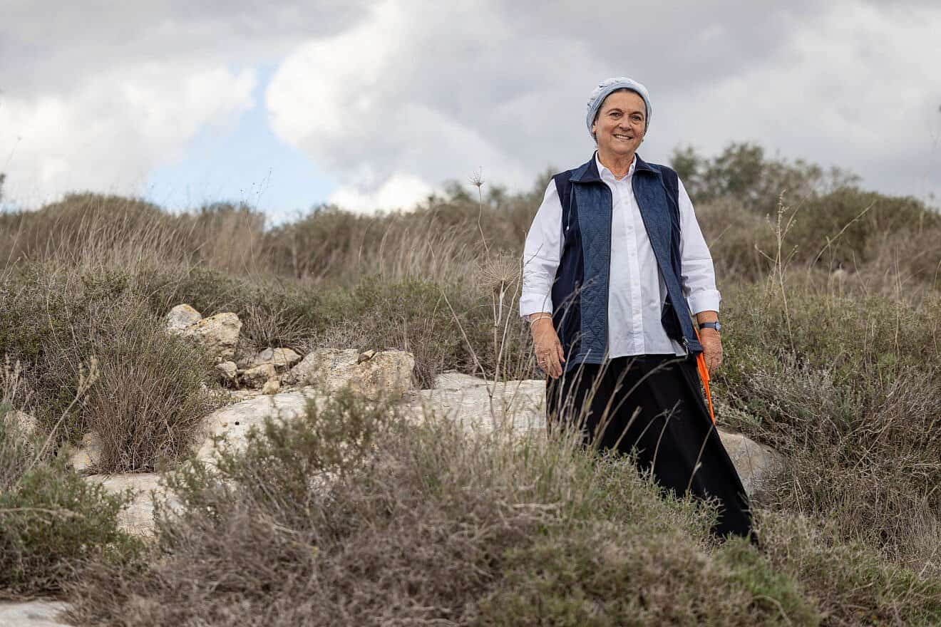 Daniella Weiss in her home in the Israeli settlement of Kedumim. Dec. 29, 2024. Photo by Yossi Aloni/Flash90.
