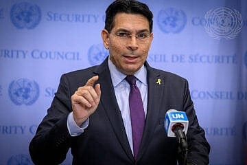 Danny Danon, Israeli ambassador to the United Nations, in new York City, Oct. 1, 2024. Credit: Loey Felipe/U.N. Photo.