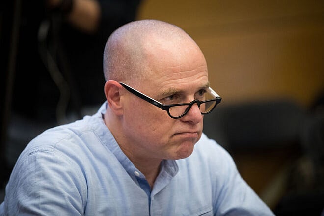 Yizhar Hess, executive director and CEO of the Conservative Judaism movement in Israel, attends a meeting of the Special Committee for the Transparency and Accessibility of Government Information in the Knesset, Feb. 13, 2018. Credit: Yonatan Sindel/Flash90.
