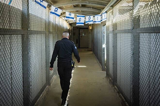 The Ganot Prison, also known as the Nafha prison, in southern Israel, Oct. 29, 2024. Photo by Chaim Goldberg/Flash90.