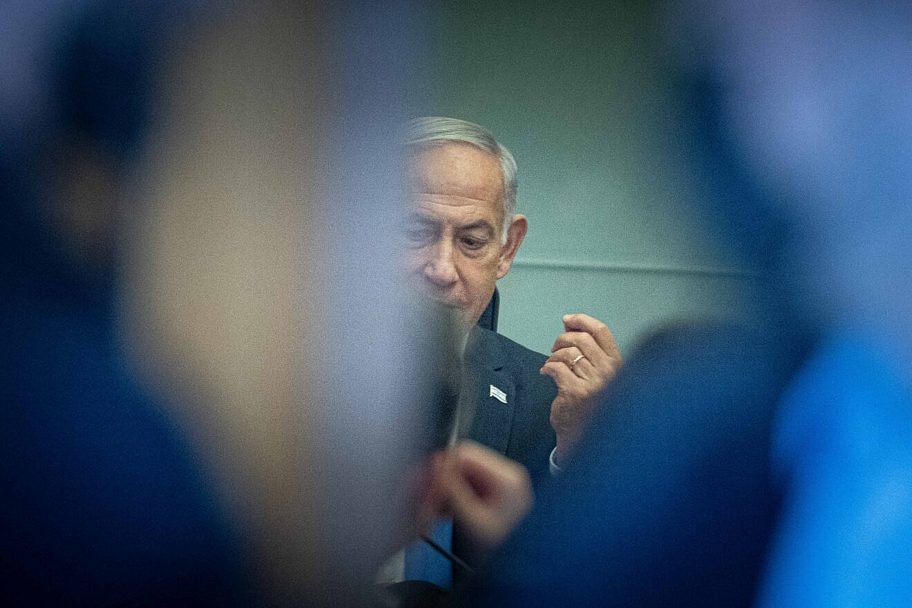 Israeli Prime Minister Benjamin Netanyahu arrives to a Defense and Foreign Affairs Committee meeting at the Knesset, the Israeli parliament in Jerusalem on May 11, 2025. Credit: Yonatan Sindel/Flash90.