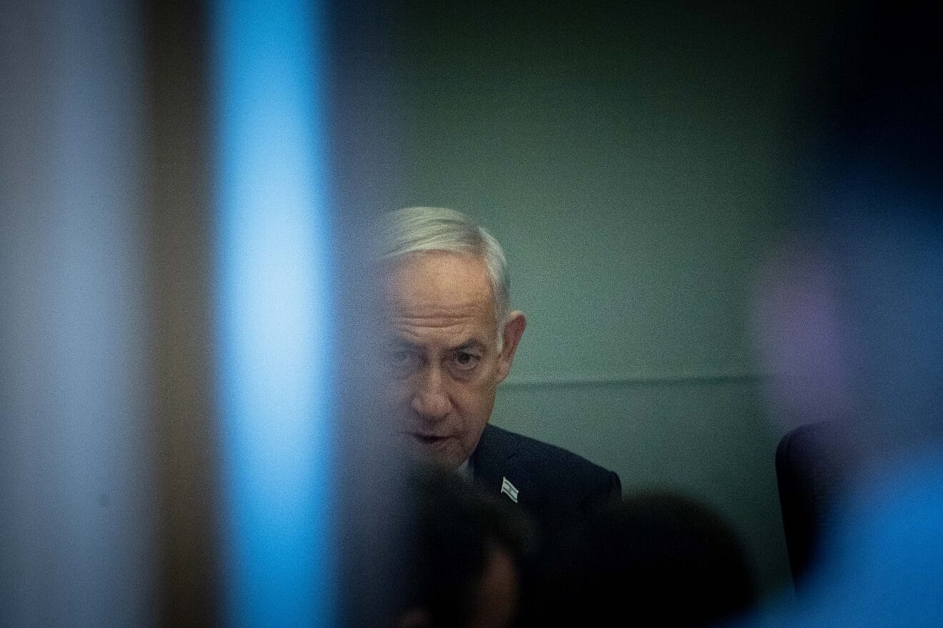 Prime Minister Benjamin Netanyahu arrives for a Knesset Foreign Affairs and Defense Committee meeting at parliament in Jerusalem on May 11, 2025. Photo by Yonatan Sindel/Flash90.