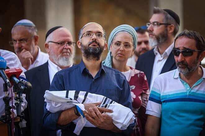The funeral of Israeli infant Ravid Chaim Gez, who died after fighting for his life for two weeks, at Har HaMenuchot Cemetery in Jerusalem, May 29, 2025. Photo by Chaim Goldberg/Flash90.