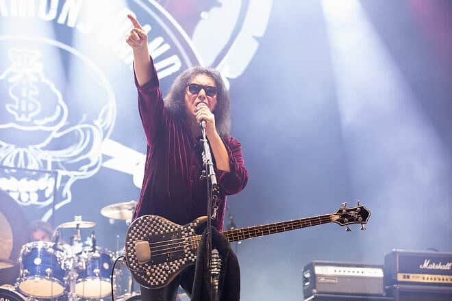 Gene Simmons of Gene Simmons Band performs at Alcatraz Metal Fest on August 11, 2024 in Kortrijk, Belgium. Photo by Elsie Roymans/Getty Images.