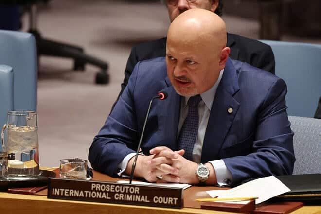 International Criminal Court Chief Prosecutor Karim Khan attends a U.N. Security Council meeting at the United Nations headquarters in New York, Jan. 27, 2025. Photo by Michael M. Santiago/Getty Images.