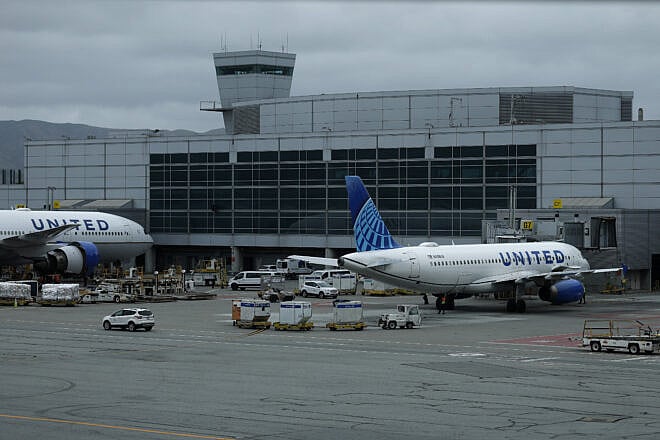 United Airlines planes sit parked at San Francisco International Airport on April 24, 2025 in San Francisco, California. Photo by Justin Sullivan/Getty Images.