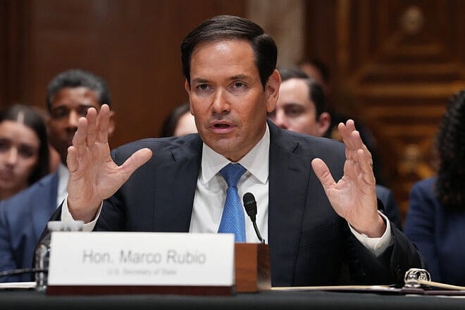 U.S. Secretary of State Marco Rubio testifies before the Senate Appropriations Committee Subcommittee on State, Foreign Operations, and Related Programs in the Dirksen Senate Office Building in Washington, D.C., May 20, 2025. Photo by Kevin Dietsch/Getty Images.