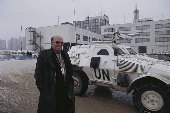 German-born documentary film director Marcel Ophuls. Photo by Patrick ROBERT/Sygma via Getty Images.