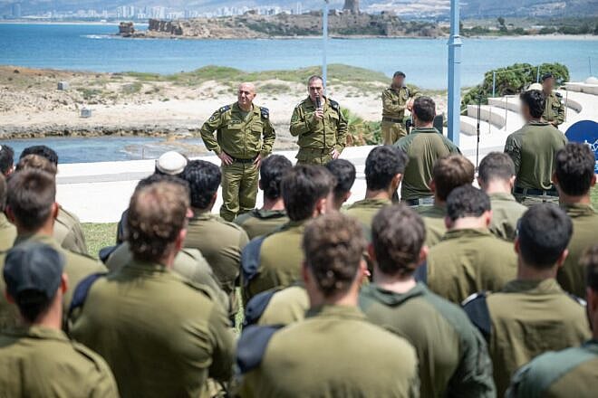 IDF Chief of Staff Lt. Gen. Eyal Zamir visits the Flotilla 13 naval commando unit at the Atlit base on May 4, 2025. Credit: IDF.