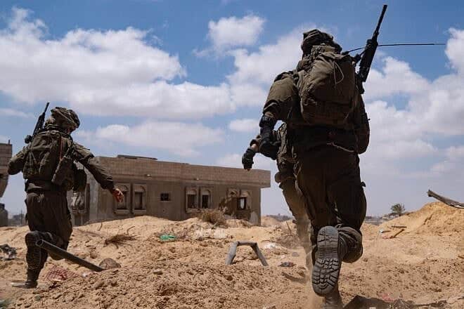 Israel Defense Forces soldiers operating against Hamas in the Gaza Strip, May 30, 2025. Credit: IDF.