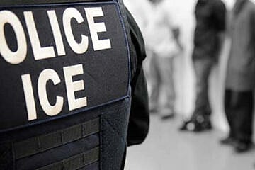 An ICE officer oversees an immigration enforcement operation on June 11, 2019. Credit: Courtesy of the U.S. Immigration and Customs Enforcement.