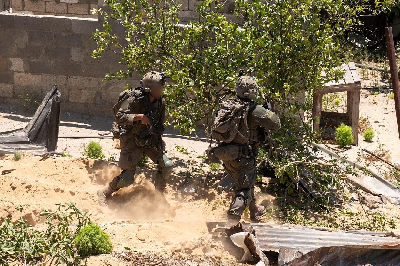 Israeli soldiers operate in the Gaza Strip during the IDF’s “Gideon’s Chariots” campaign, May 2025. Credit: IDF Spokesperson’s Unit.