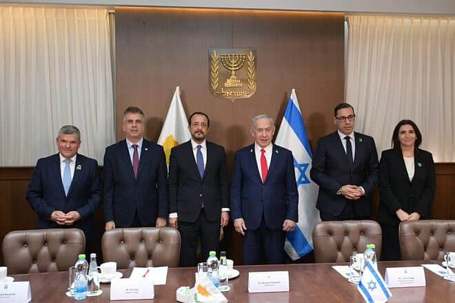 Israel and Cyprus agreed to finalize a deal later this year to construct an electricity cable connecting the two countries, May 4, 2025. Photo by Amos Ben-Gershom/GPO.