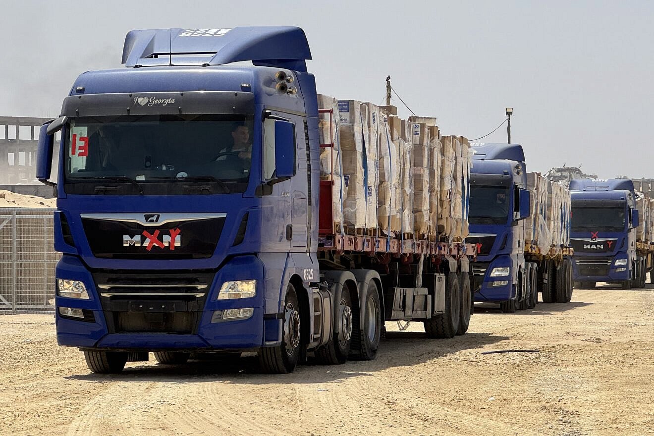Aid delivered in the Gaza Strip, May 2025. Credit: Courtesy of Gaza Humanitarian Foundation.