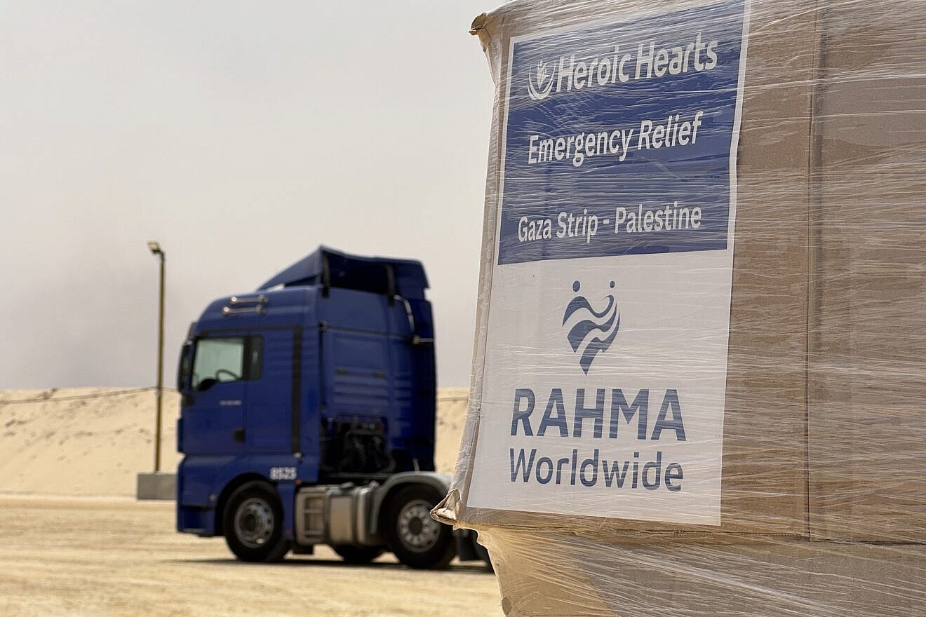 Aid delivered in the Gaza Strip, May 2025. Credit: Courtesy of Gaza Humanitarian Foundation.