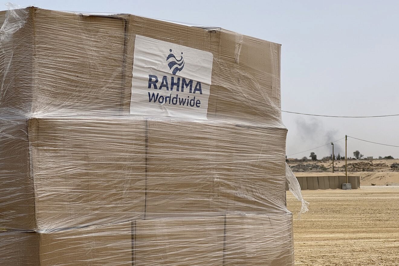 Aid delivered in the Gaza Strip, May 2025. Credit: Courtesy of Gaza Humanitarian Foundation.
