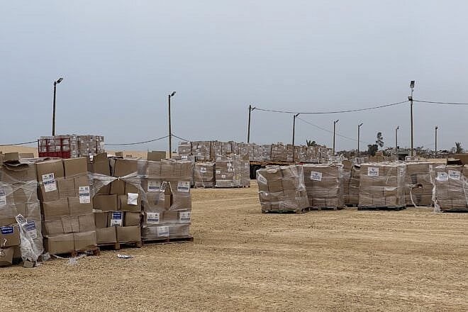 Aid delivered in the Gaza Strip, May 2025. Credit: Courtesy of Gaza Humanitarian Foundation.