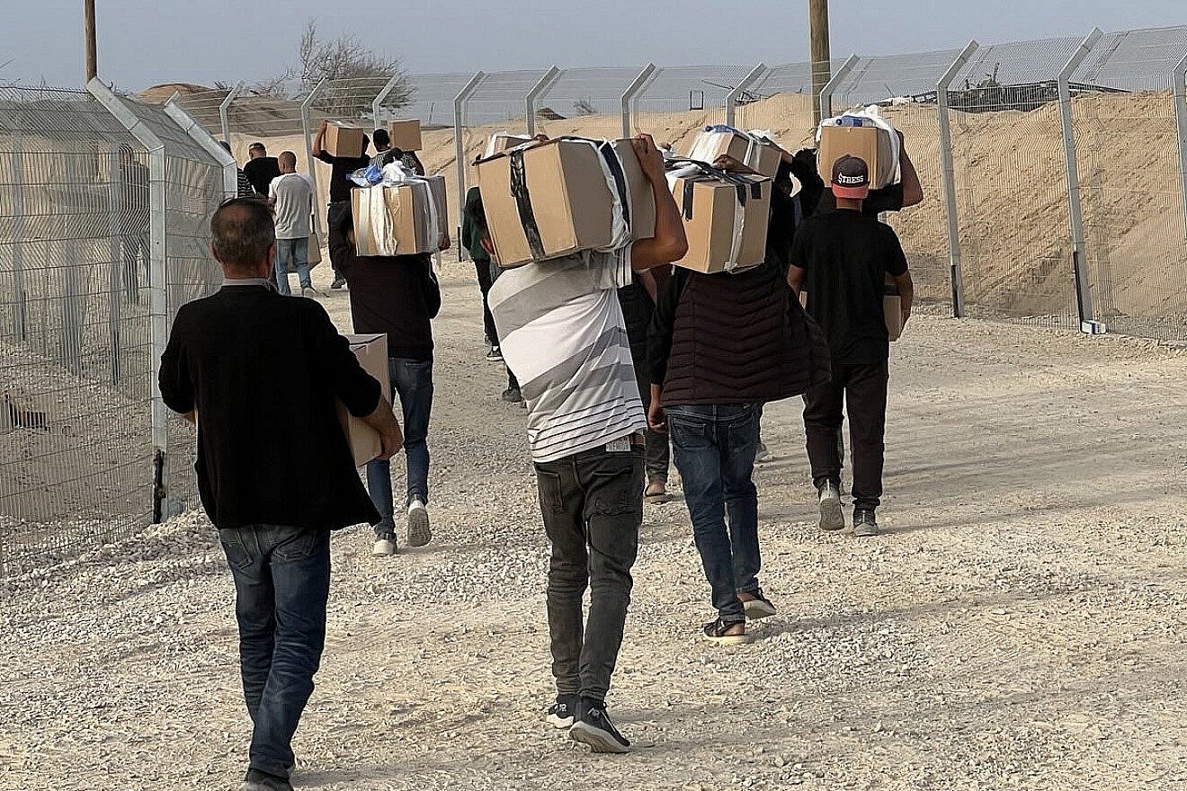 Aid delivered in the Gaza Strip, May 2025. Credit: Courtesy of Gaza Humanitarian Foundation.