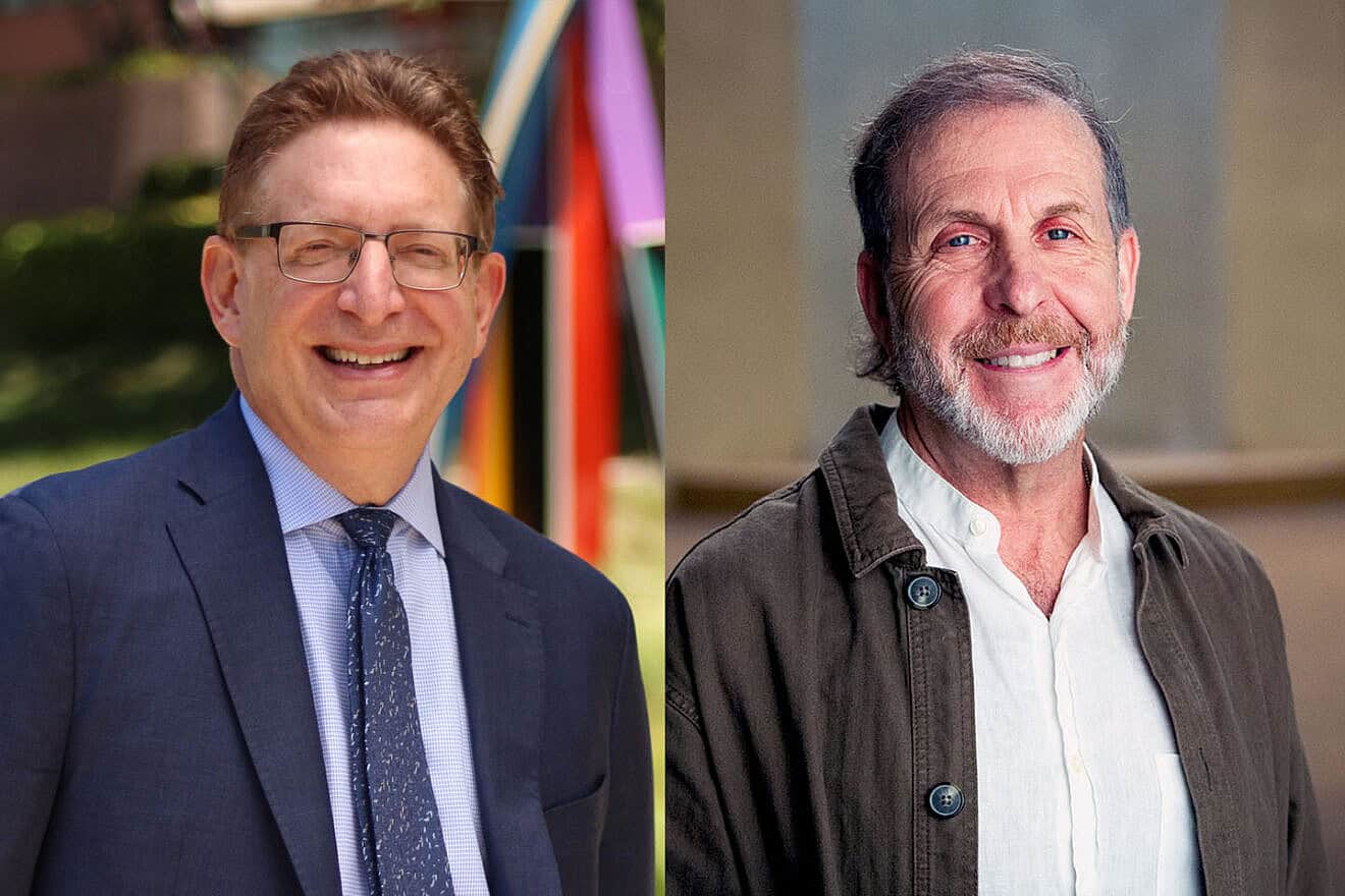 Jeffrey Herbst (left) and Jay Sanderson. Credit: American Jewish University.