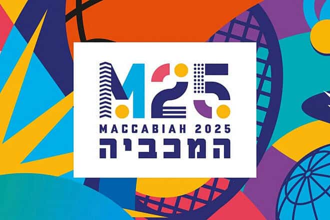 The Maccabiah 2025 poster. Credit: Courtesy of Maccabi World Union.