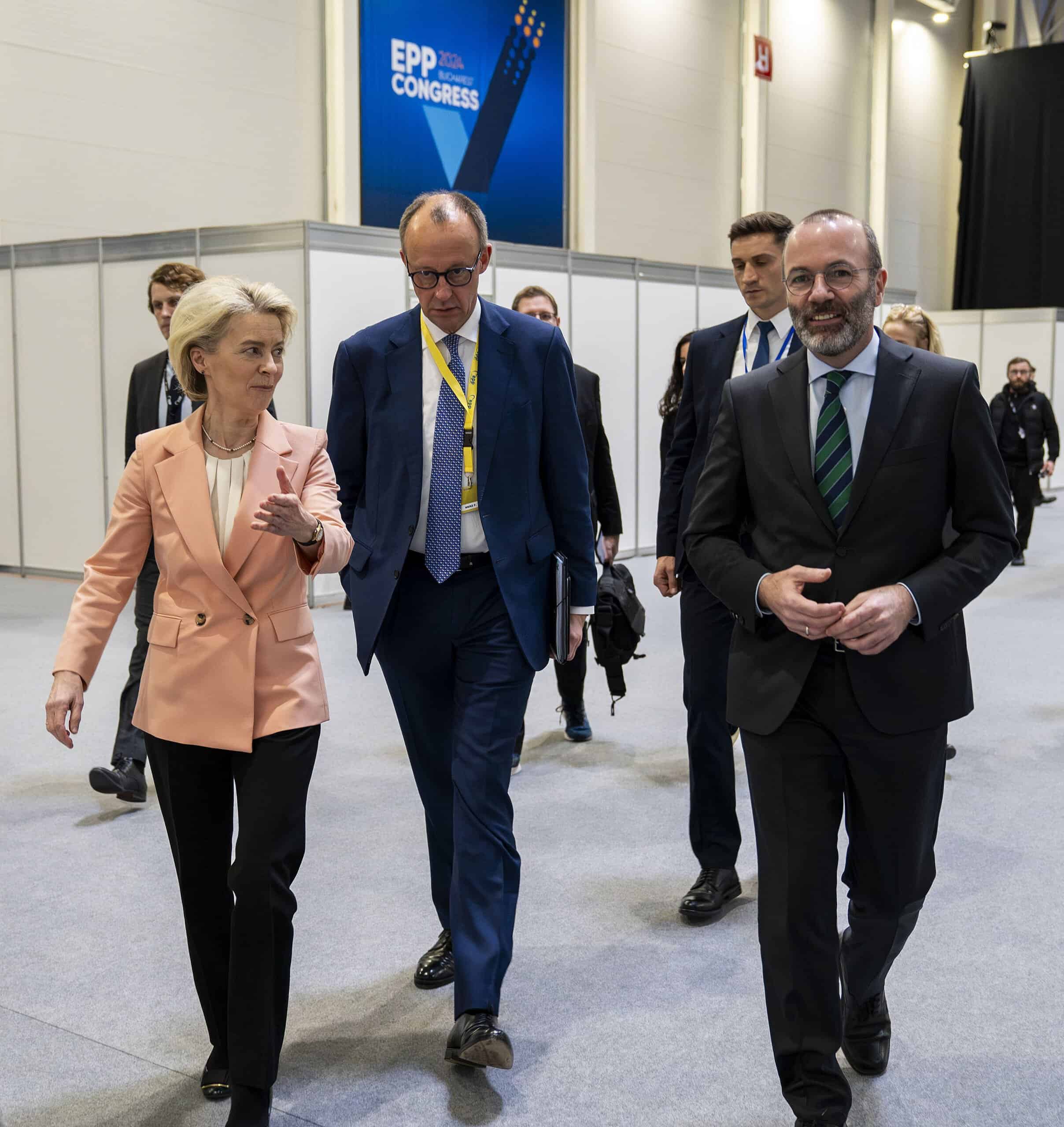 Merz, Von Leyen in Bucharest