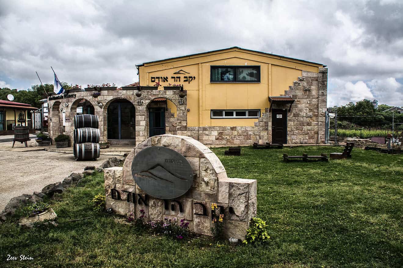 The Odem Mountain Winery visitor center in the Golan Heights in 2022. Credit: Courtesy of the Heritage Conservation Outside the City/Pikiwiki Israel via Wikimedia Commons.