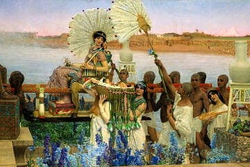“The Finding of Moses,” oil on canvas painting by  Lawrence Alma-Tadema, 1904. Credit: Wikimedia Commons/Public Domain.