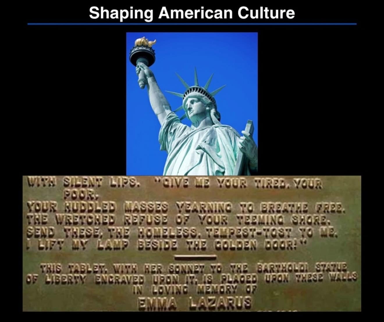 Shaping American Culture