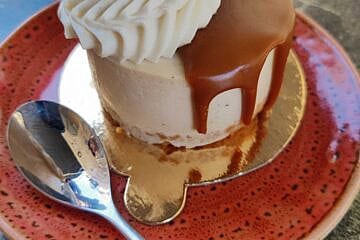 The Lotus cheesecake at Napoleon Patisserie. Photo by Raphael Shore.