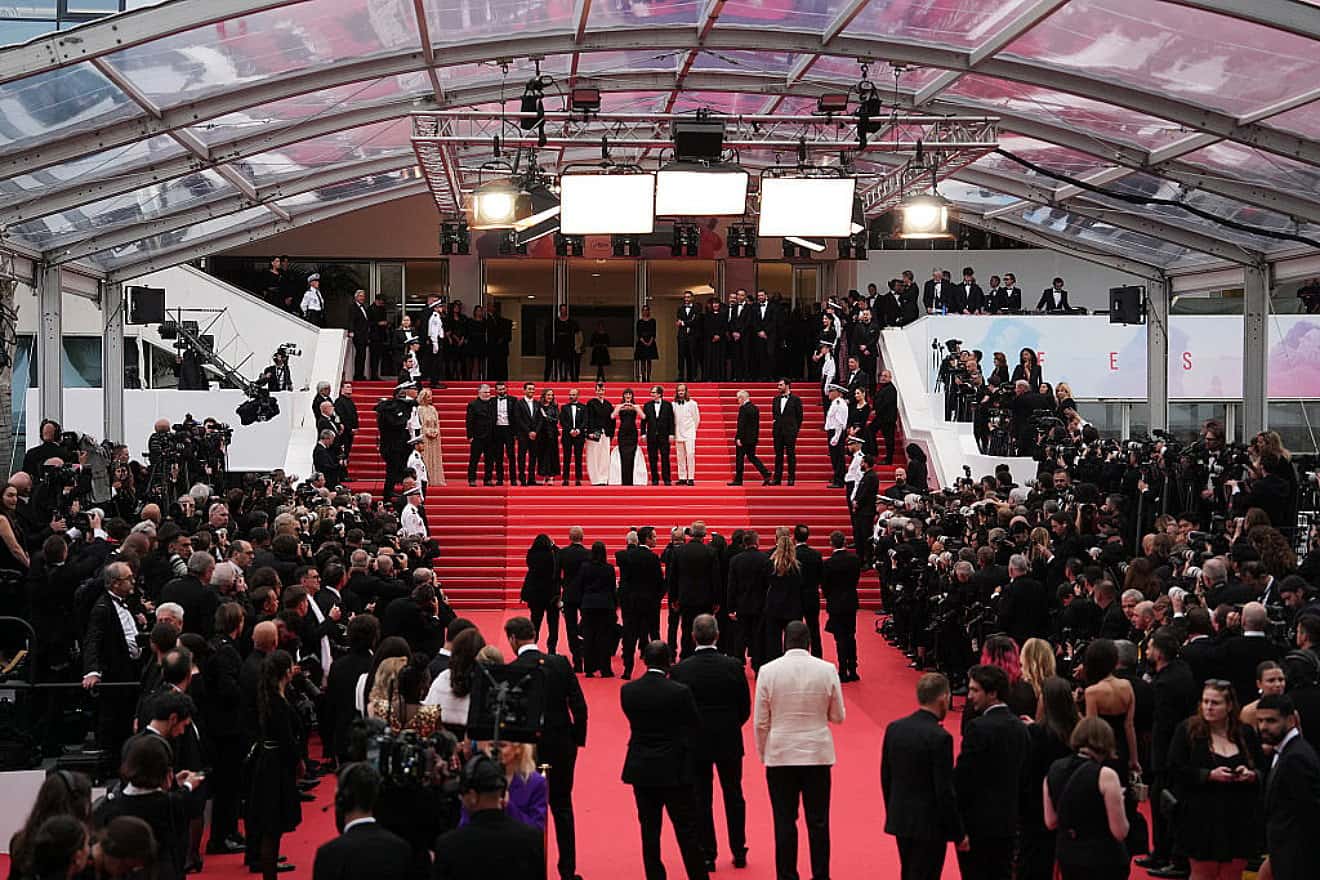 A general view of the red carpet for the opening ceremony and "Partir Un Jour" ("Leave One Day") screening at the 78th annual Cannes Film Festival at Palais des Festivals in Cannes, France, on May 13, 2025. Photo by Lorenzo Franzoni/Getty Images.