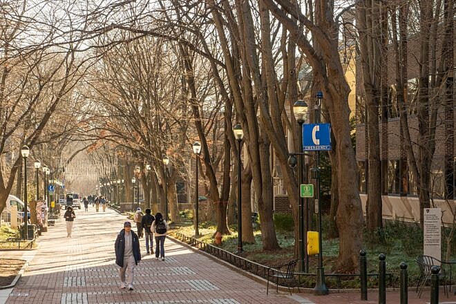 The Locust Walk at the University of Pennsylvania in Philadelphia, March 1, 2024. Credit: Wikimedia Commons.