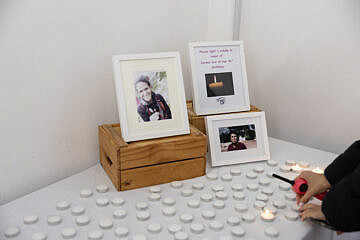 A memorial for Carmel Gat at the Lev Echad event in Sydney, Australia. She was kidnapped to Gaza on Oct. 7, 2023, and then murdered, May 16, 2025. Credit: WIZO.
