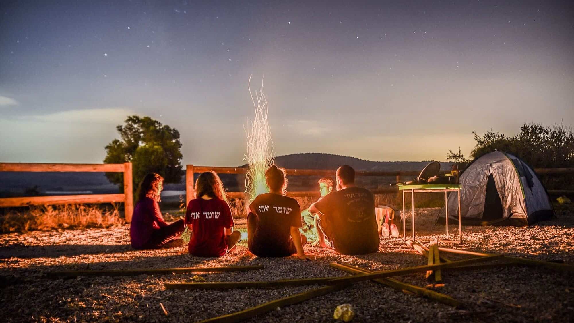 Volunteers for New Guardians guard a farm at night. Credit: Courtesy.