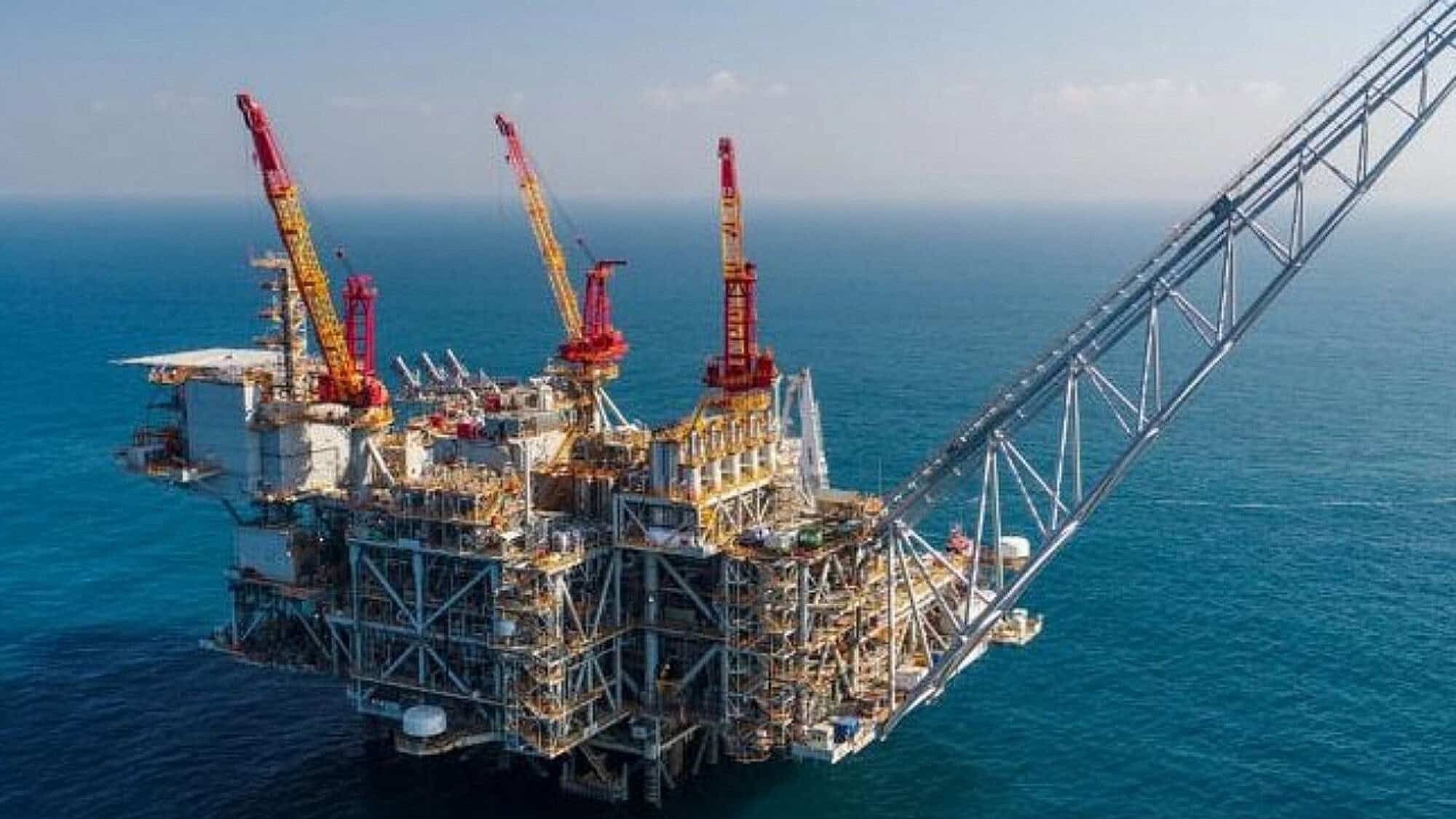 Israel's Leviathan natural gas field in the Mediterranean Sea. Photo courtesy of NewMed Energy.