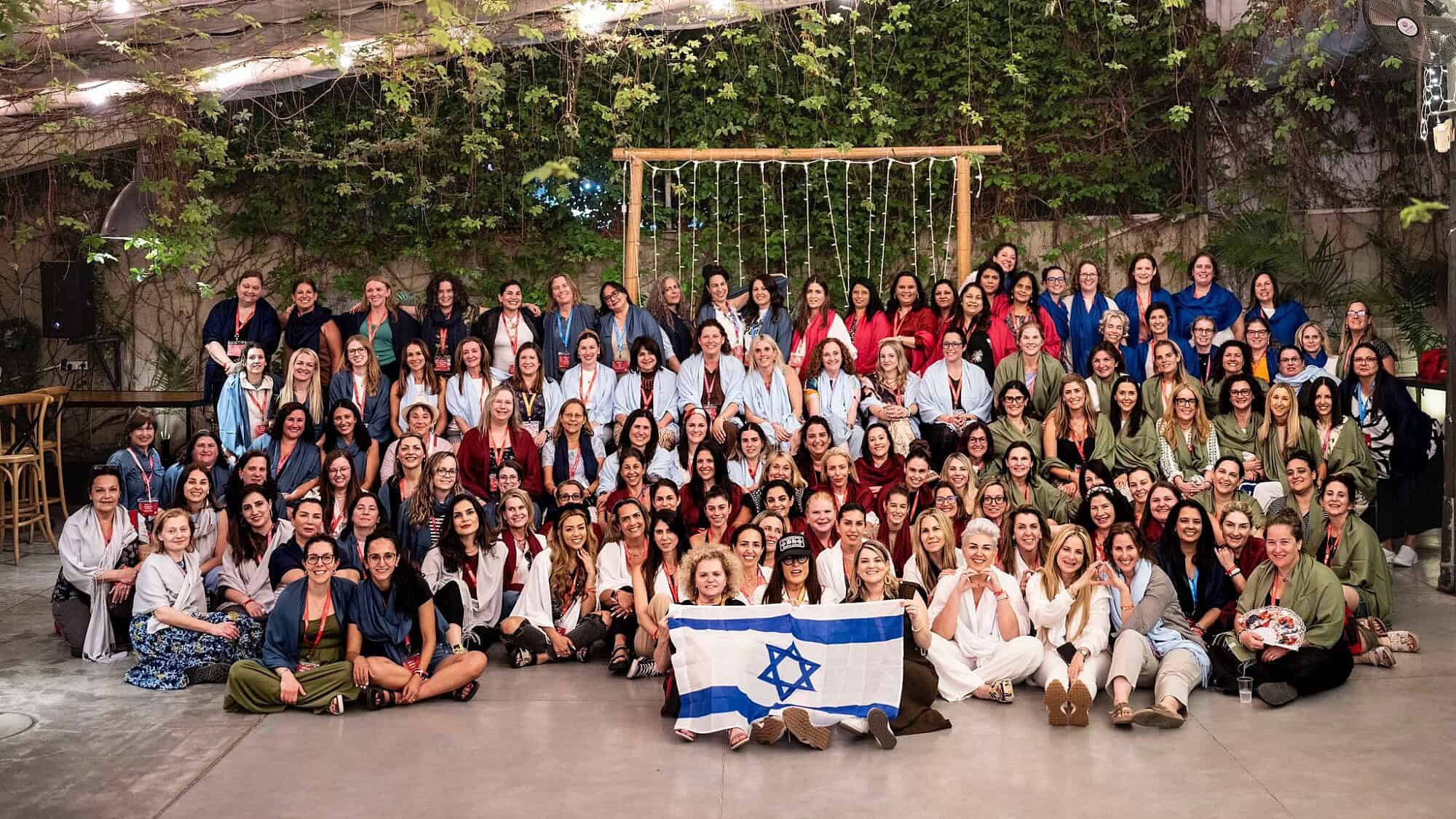 Participants on the Momentum mission to Israel. Photo by Aviram Valdman.