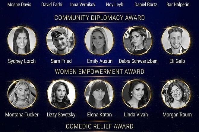 A poster featuring the Jewish influencers nominated for the ZAKA Jewish People's Choice Award. Credit: Courtesy of ZAKA.