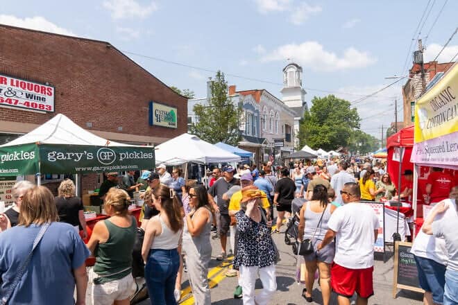 Thousands attended the two-day Borscht Belt Festival, including its street fair, in upstate New York in July 2024. Credit: Courtesy.