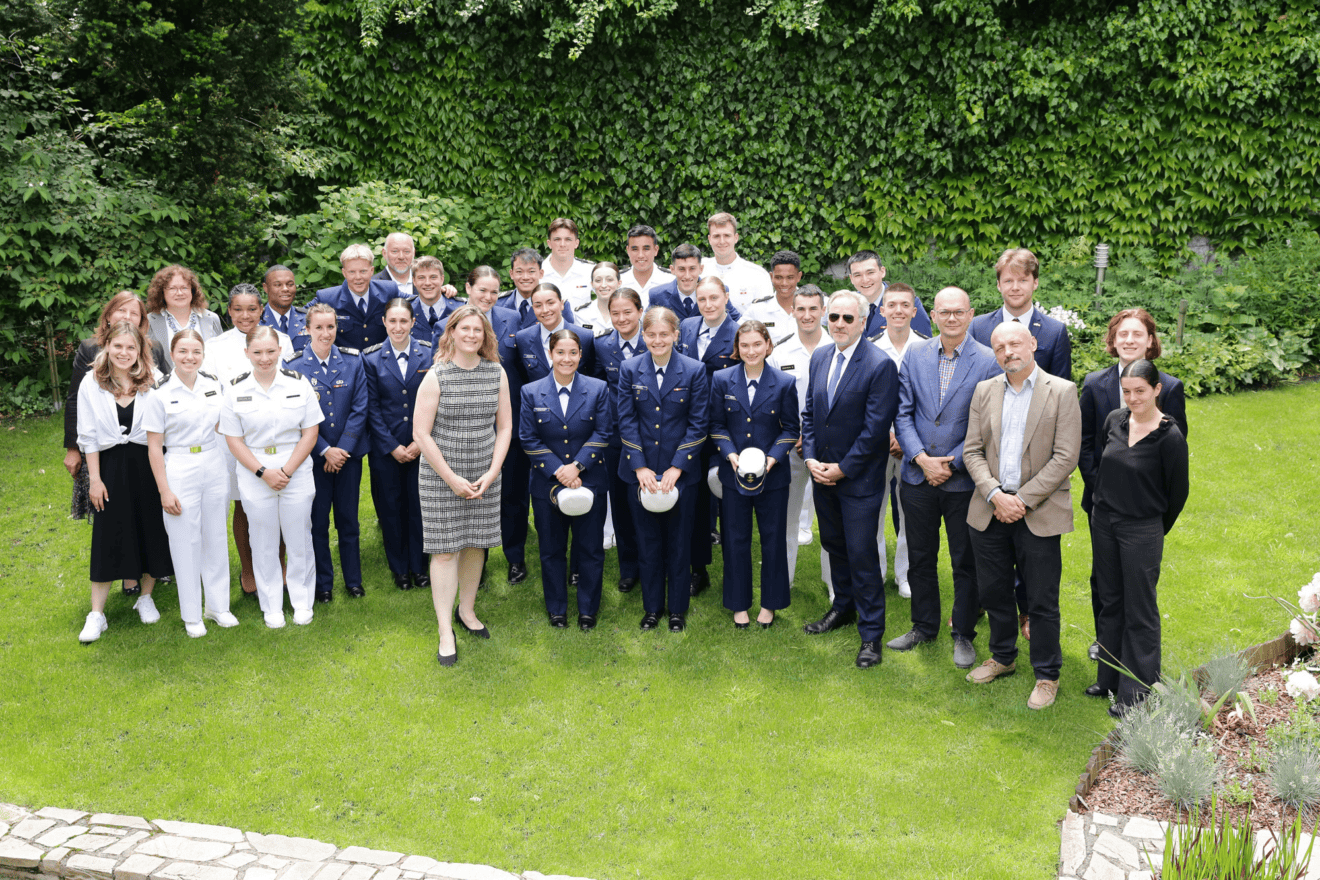 Twenty-five U.S. military cadets and midshipmen participate in the Auschwitz Jewish Center Foundation’s American Service Academies Program in Poland, June 2025. Credit: U.S. Consulate General Krakow.