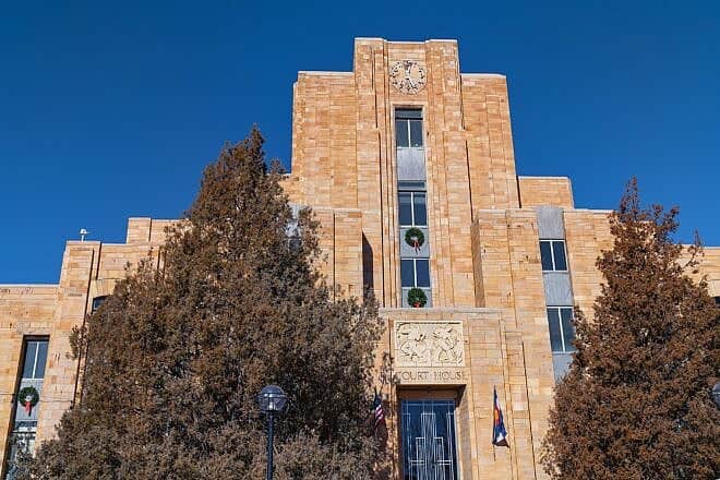 The Boulder County Historic Courthouse on Pearl Street in downtown Boulder, Colo., Feb. 2, 2023. Credit: Tony Webster via Wikimedia Commons.