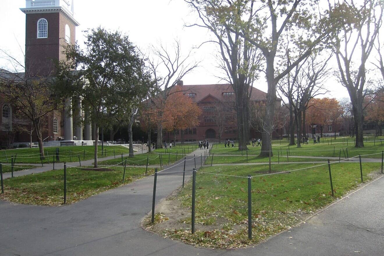 Harvard Yard at Harvard University in Cambridge, Mass., Nov. 9, 2019. Credit: Another Believer via Wikimedia Commons.