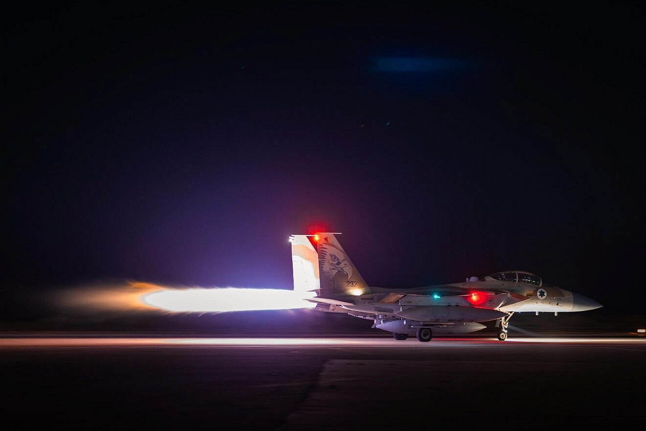 Israeli Air Force fighter jets taking off ahead of strikes in Tehran in June 2025. Credit: IDF.