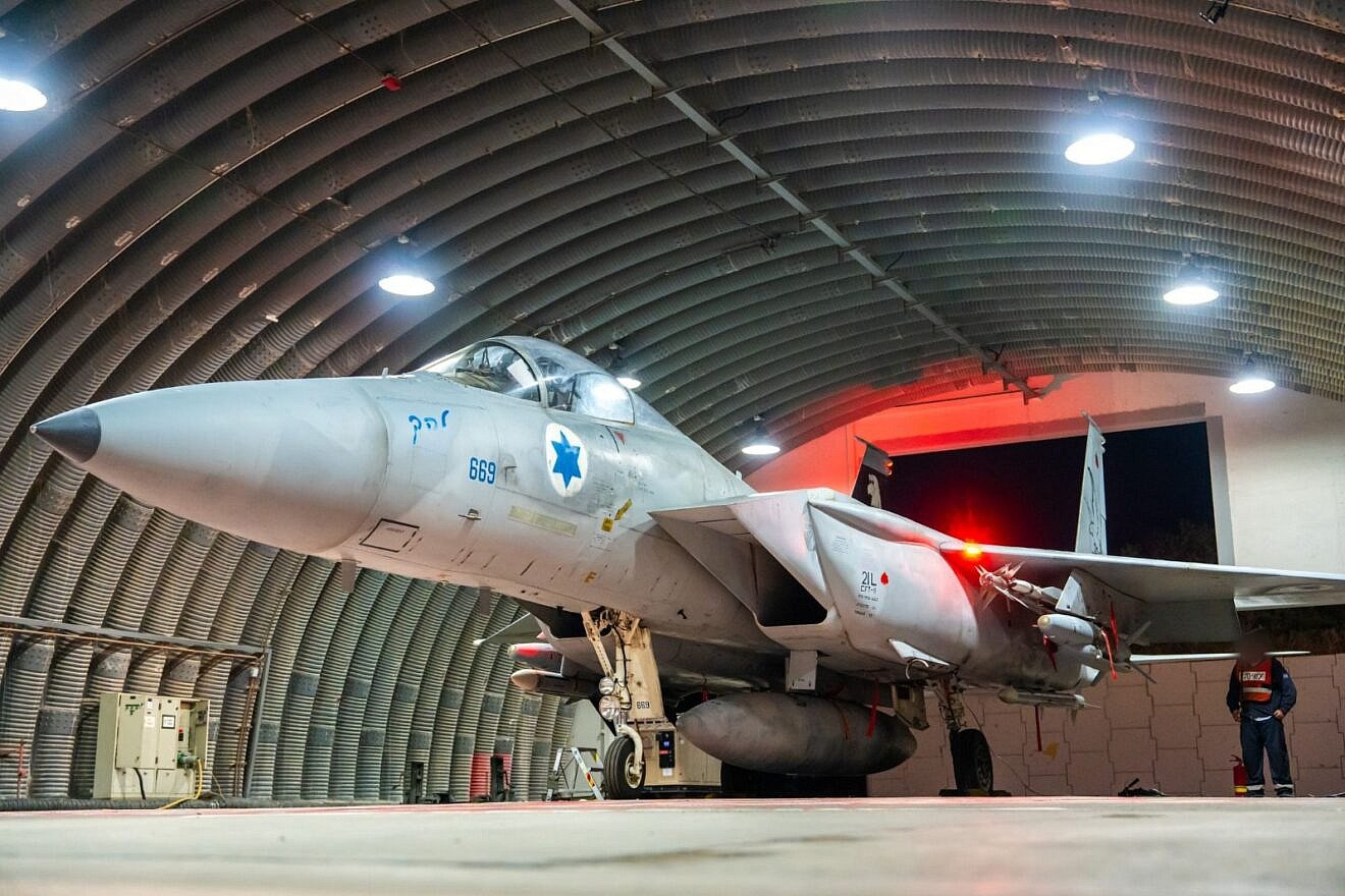 An Israeli Air Force fighter jet gets ready to head for Tehran, June 2025. Credit: IDF.