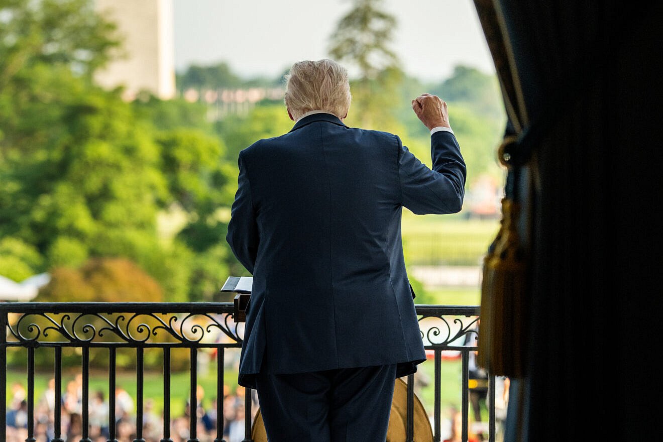 U.S. President Donald Trump gives remarks during the “summer soirée” on the South Lawn of the White House, June 4, 2025. Credit: Daniel Torok/White House.