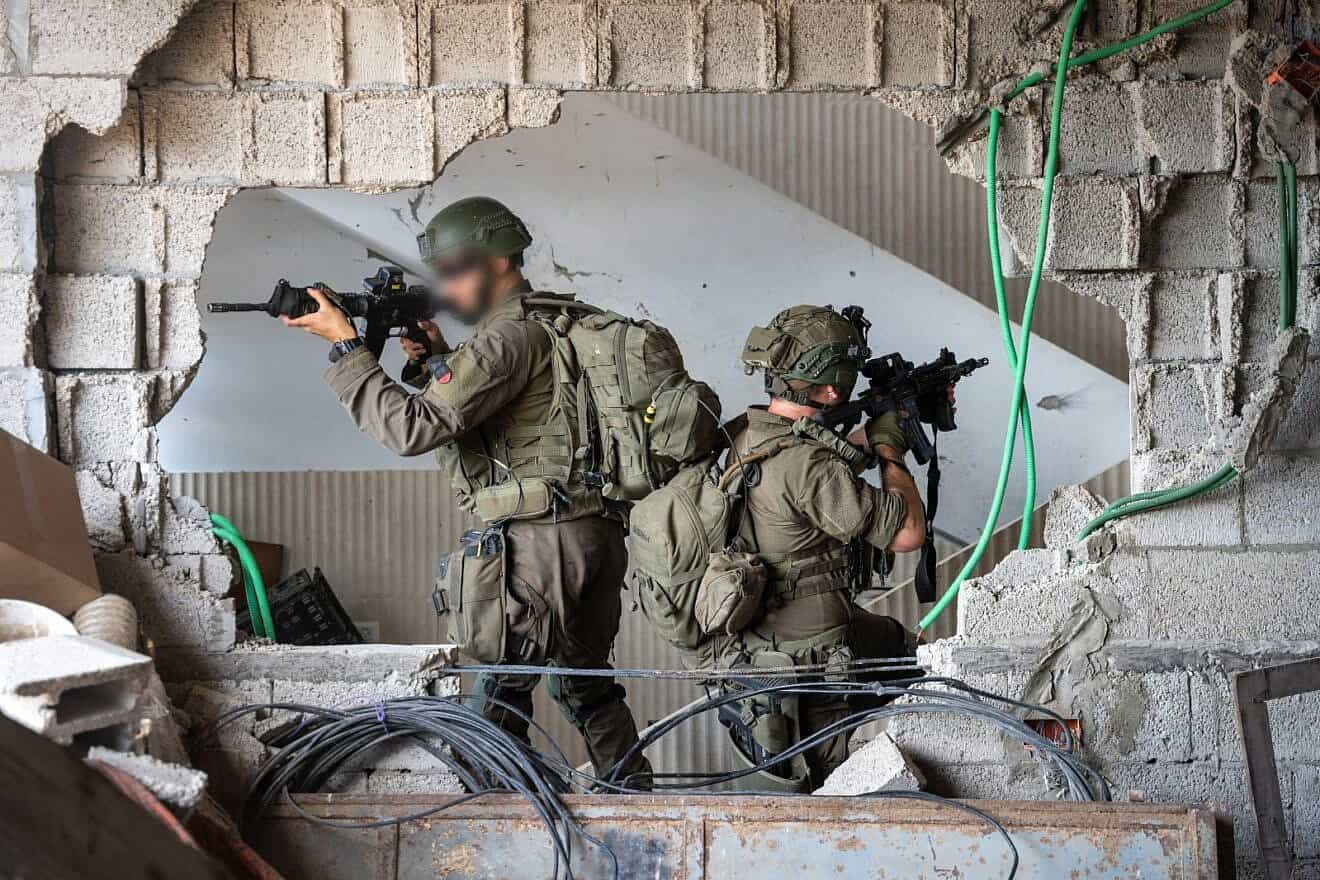Infantrymen from the Israel Defense Forces' Nahal Brigade in Beit Lahia, the northern Gaza Strip, June 4, 2025. Credit: IDF.
