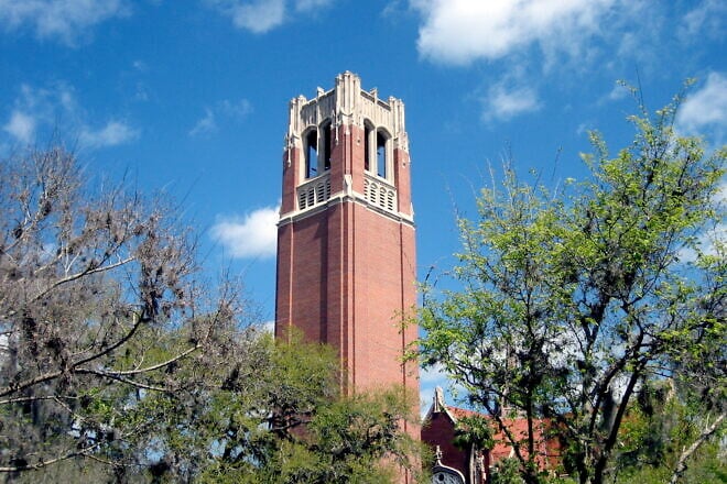 Century Tower at the University of Florida. Credit: Kate Haskell via Wikimedia Commons.