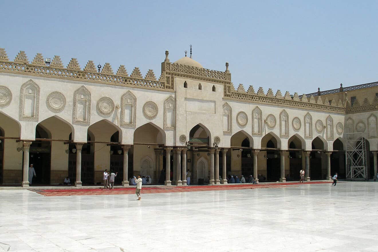 The marble floor in the courtyard of the Al-Azhar University. Credit: Vyacheslav Argenberg via Wikimedia Commons.