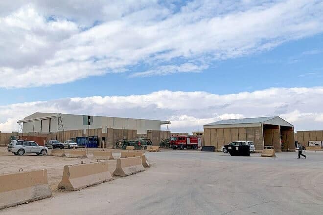 Al-Asad Airbase housing U.S. and other foreign troops in western Iraq's Anbar province, Jan. 13, 2020. Photo by Ayman Henna/AFP via Getty Images.