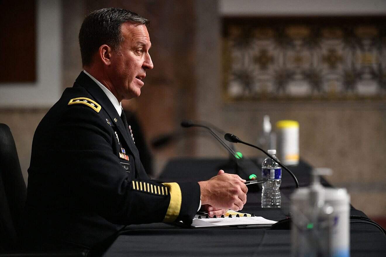 US Army Lieutenant General Michael Kurilla testifies before the Senate Armed Services Committee on his nomination to the next commander of the US Central Command, on Capitol Hill, in Washington, DC, February 8, 2022. (Photo by MANDEL NGAN / AFP) (Photo by MANDEL NGAN/AFP via Getty Images)