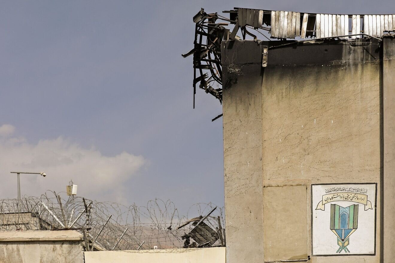 A picture obtained from the Iranian Mizan News Agency shows damage caused by a fire at Evin Prison in Tehran, on Oct. 16, 2022. Photo by Koosha Mahshid Falahi/MIZAN/AFP via Getty Images.