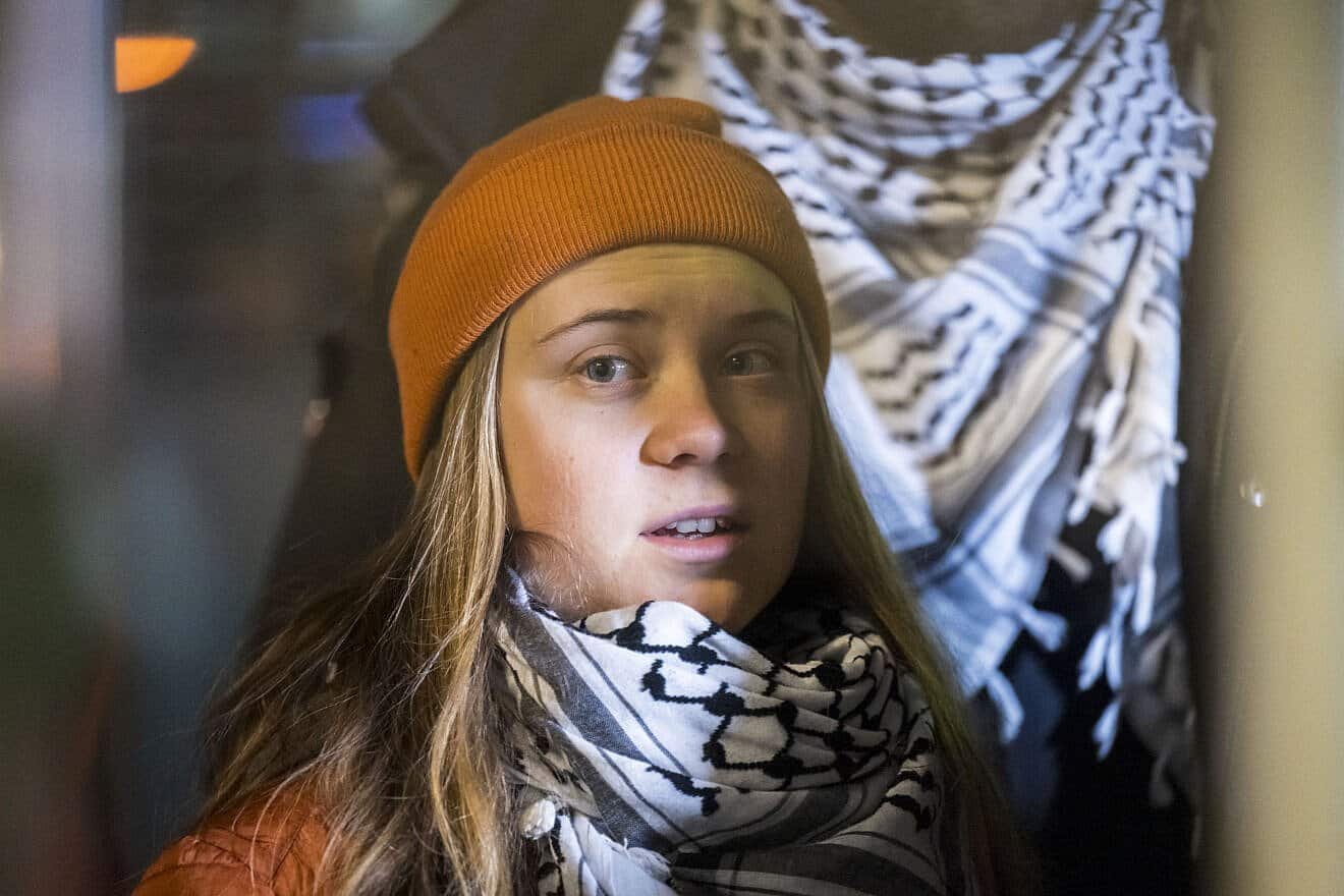 Swedish activist Greta Thunberg attends a solidarity with Palestine event on Dec. 6, 2024 in Mannheim, Germany. Photo by Thomas Lohnes/Getty Images.